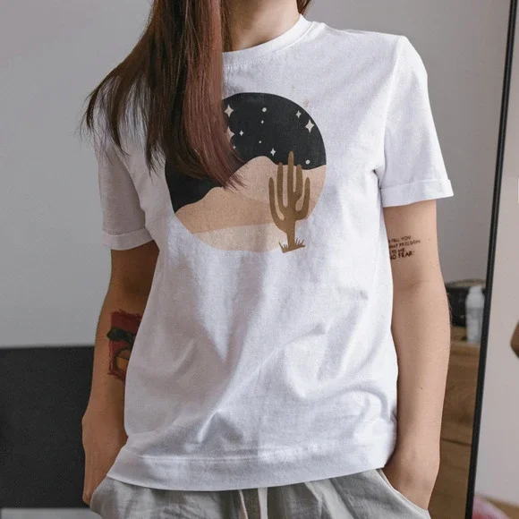 Round Midnight Desert Mountains Tee - Picture 2 of 5